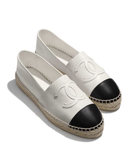 alpargata chanel original comprar|Chanel espadrilles white and black.